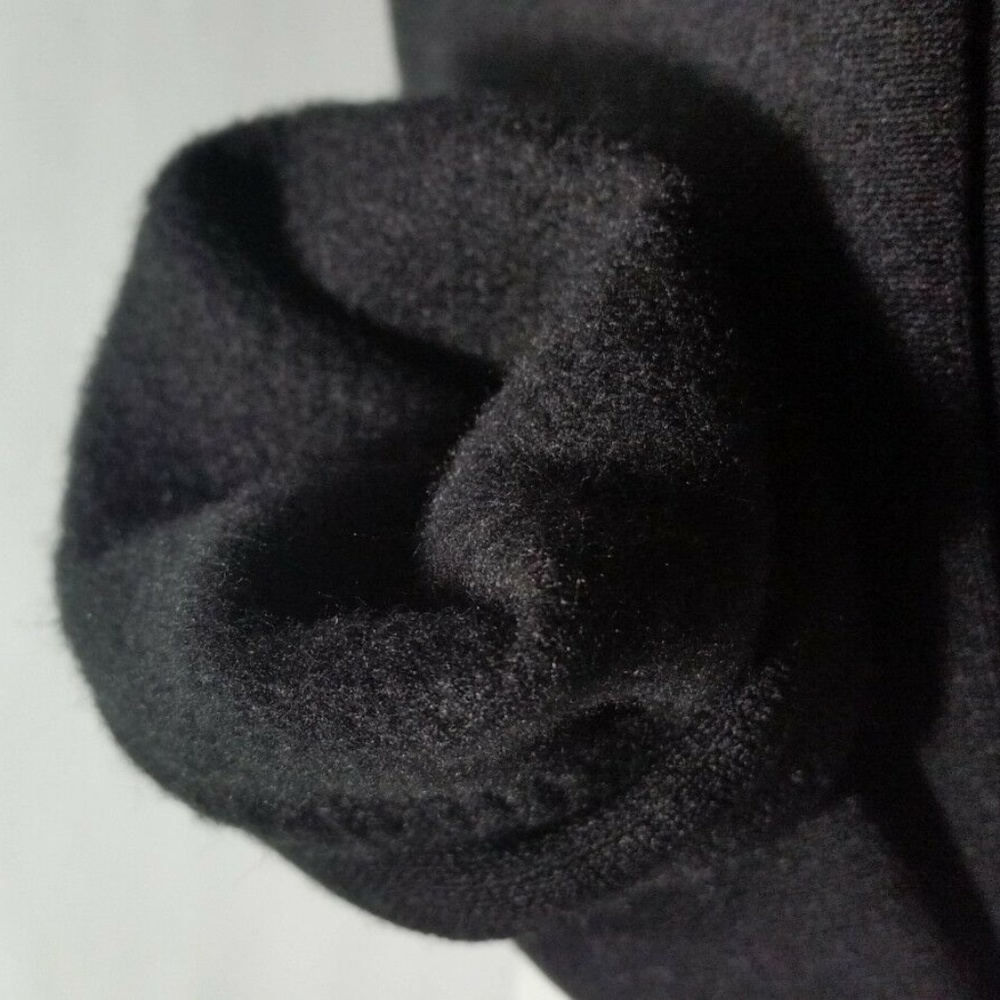 Black Fleece Lined Footless Tights Small Leggings - Picture 2 of 9